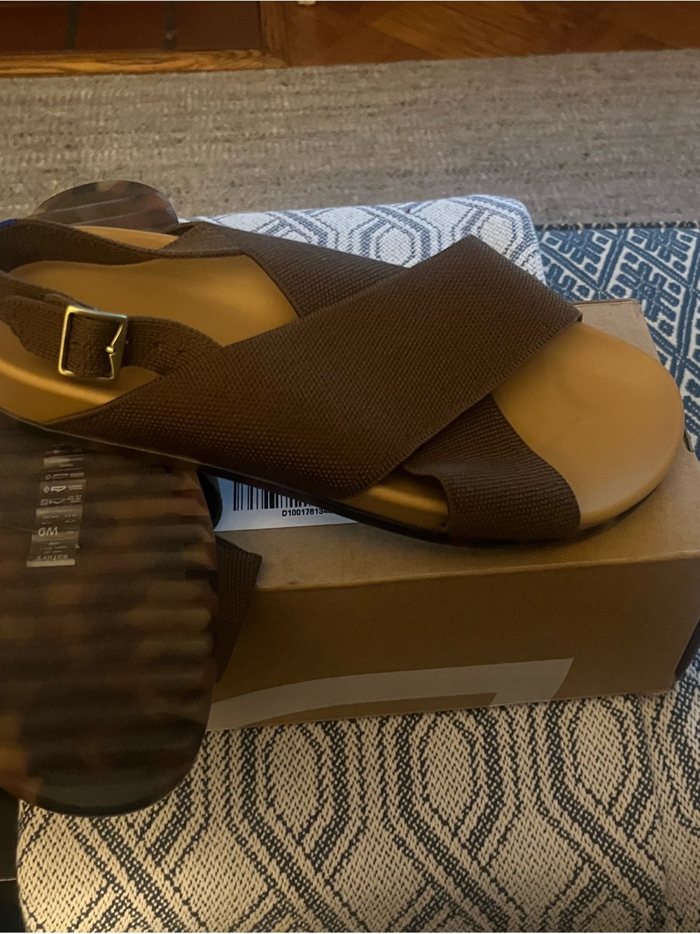 Rothy's The Weekend Sandal — Brown/Tan - Picture 3 of 3